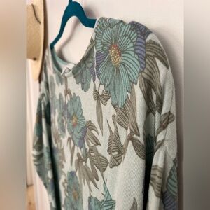 j.jill Floral Cotton Sweater 🌺 Size Medium